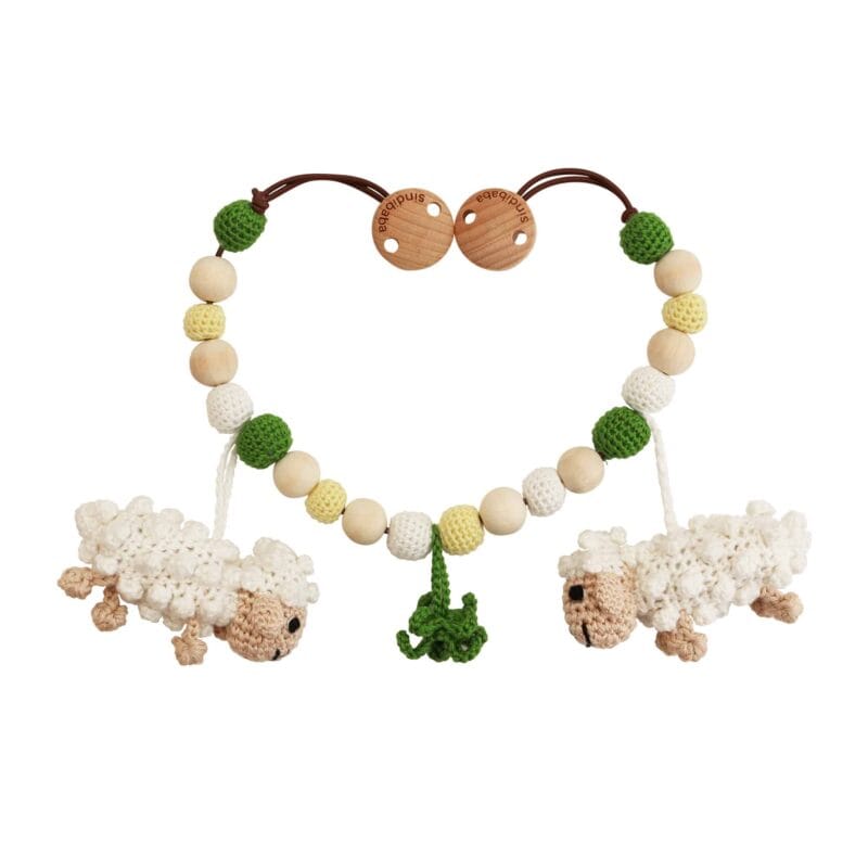 12194-Gehaekelte-Kinderwagenkette-Schaf-DOLLY Gehäkelte Kinderwagenkette Schaf DOLLY