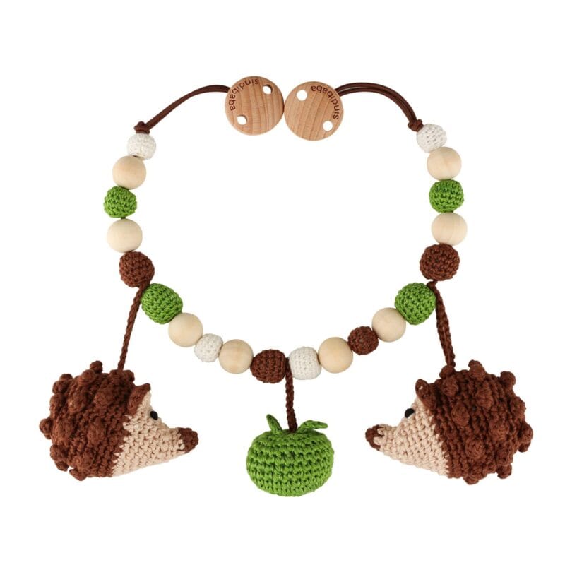 12333-Gehaekelte-Kinderwagenkette-Igel-HARRY Gehäkelte Kinderwagenkette Igel HARRY