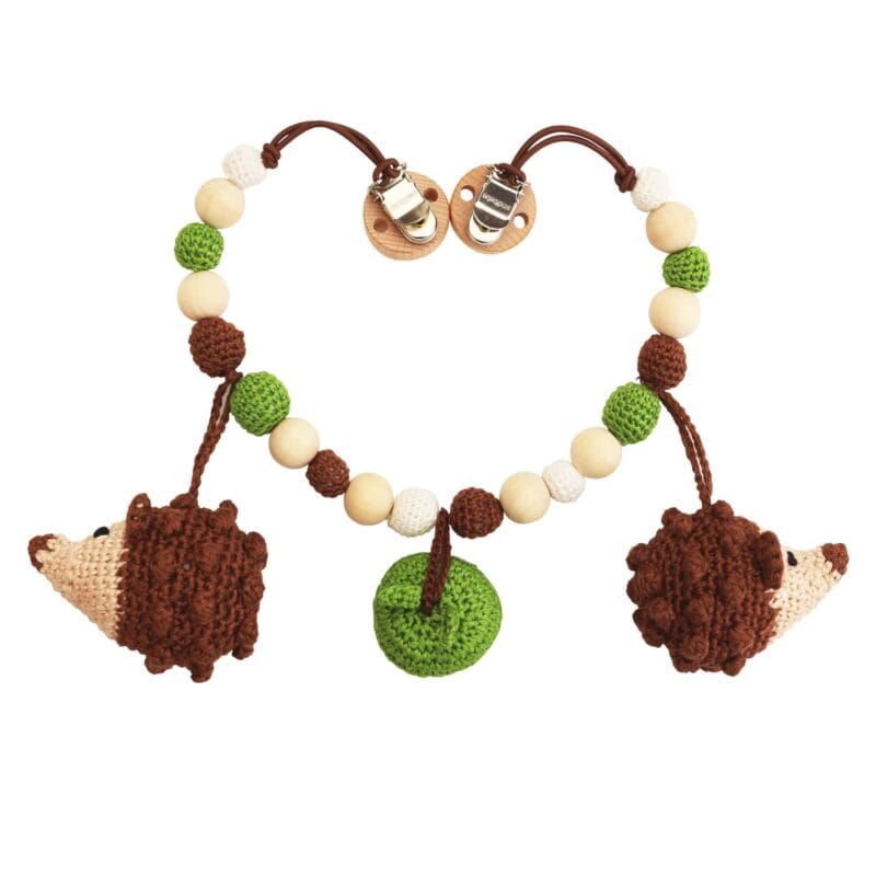 12333-Gehaekelte-Kinderwagenkette-Igel-HARRY-Rueckseite Gehäkelte Kinderwagenkette Igel HARRY - Rückseite