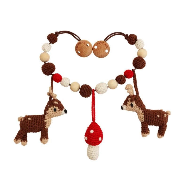 12334-Gehakelte-Kinderwagenkette-Reh-AUDREY Gehäkelte Kinderwagenkette Reh AUDREY