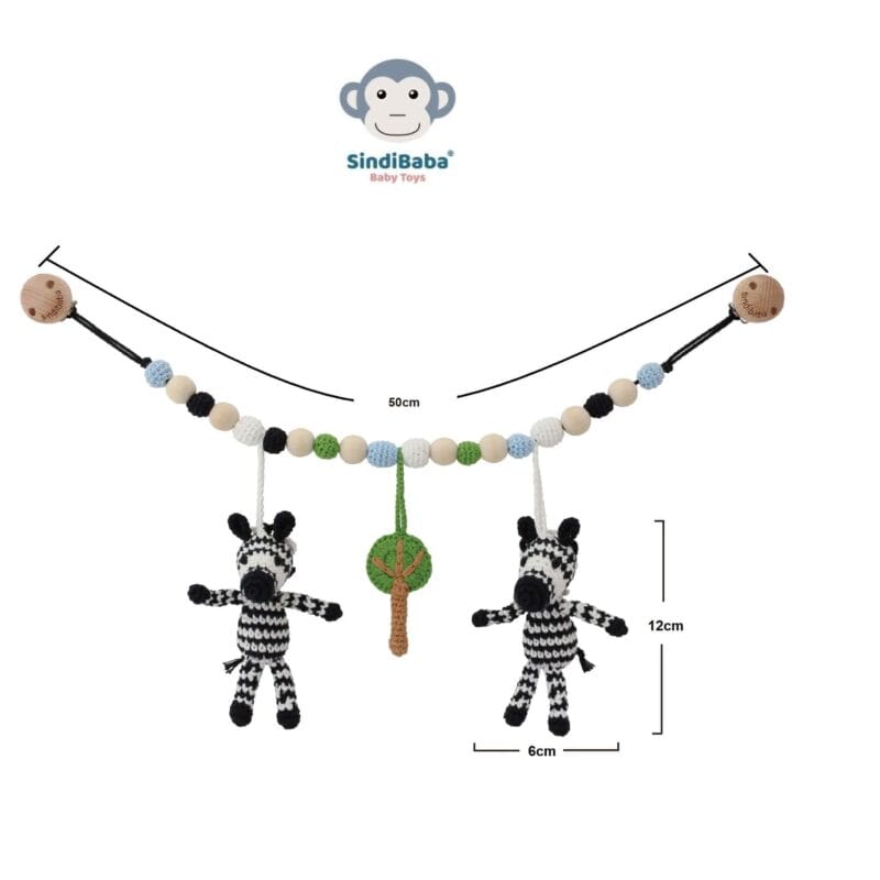 12475-Gehaekelte-Kinderwagenkette-Zebra-STRIPEY-Bio-Abmessungen Gehäkelte Kinderwagenkette Zebra STRIPEY Bio - Abmessungen