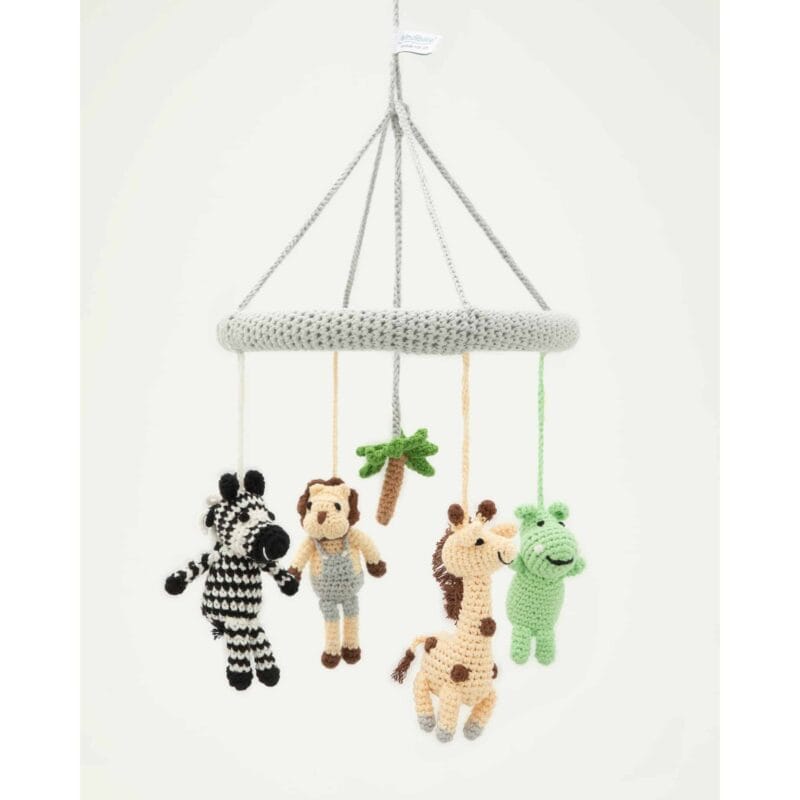 12491-Gehaekeltes-Baby-Mobile-SAFARI-2 Gehäkeltes Baby-Mobile SAFARI 2