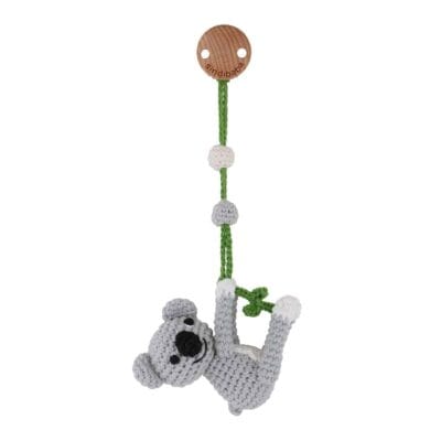 Gehäkelter Kinderwagenanhänger Koala COCO Bio