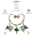 Gehäkelte Kinderwagenkette Koala COCO Bio - Infografik
