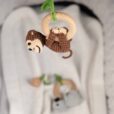 Babyspielzeug 3 Monate Kinderwagenspielzeug Affe braun