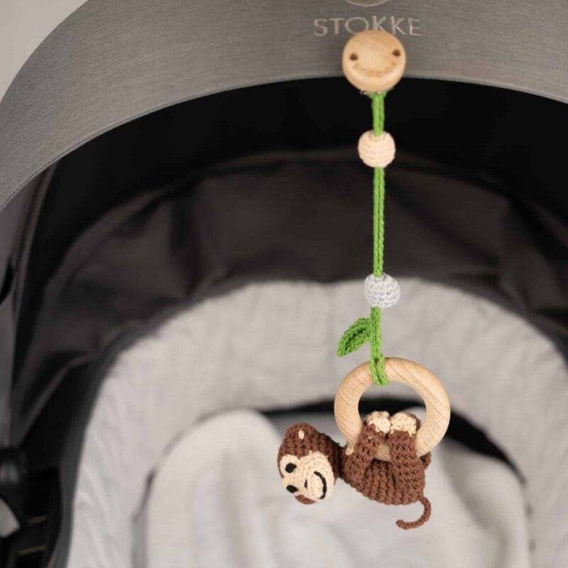 12523-Babyspielzeug-6-Monate-Kinderwagenspielzeug-Affe-braun Babyspielzeug 6 Monate Kinderwagenspielzeug Affe braun