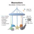 Gehäkeltes Baby-Mobile MEERESTIERE - Infografik