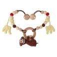 Gehäkelte Kinderwagenkette Affe CHARLIE (4-in-1) Bio