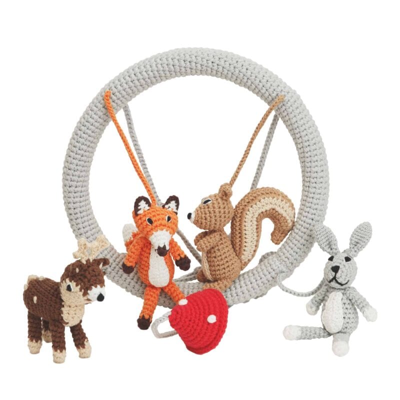 12541-Gehaekeltes-Baby-Mobile-WALDTIERE-1-Gruppenfoto Gehäkeltes Baby-Mobile WALDTIERE 1 - Gruppenfoto