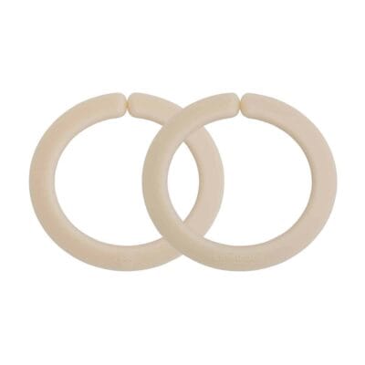 Spielzeug Befestigungsringe in Beige - 2er Set
