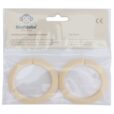 Spielzeug Befestigungsringe in Beige in Verpackung - 2er Set
