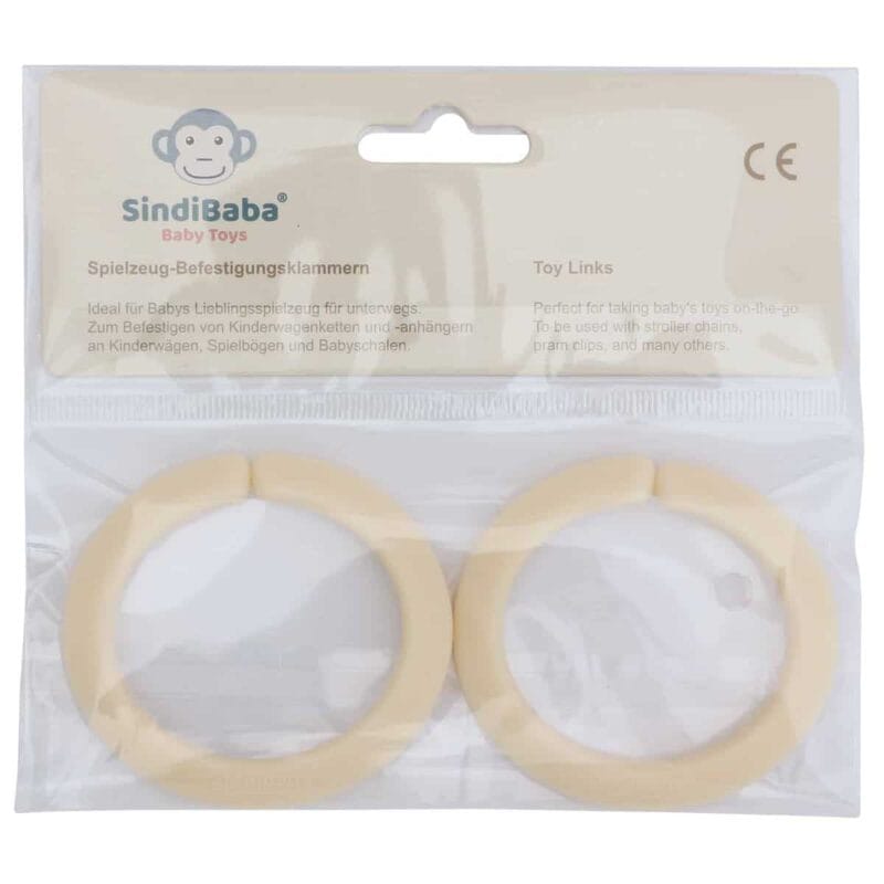 32032-Spielzeug-Befestigungsringe-in-Beige-in-Verpackung-2er-Set Spielzeug Befestigungsringe in Beige in Verpackung - 2er Set