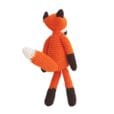 12173 - Gehäkeltes Kuscheltier Fuchs FRED - stehend von hinten