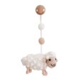 Gehäkelter Spielbogenanhänger Schaf DOLLY in Weiß