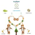 Gehäkelte Kinderwagenkette Tiger TONI - Infografik