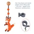 Gehäkelter Spielbogenanhänger Fuchs FRED