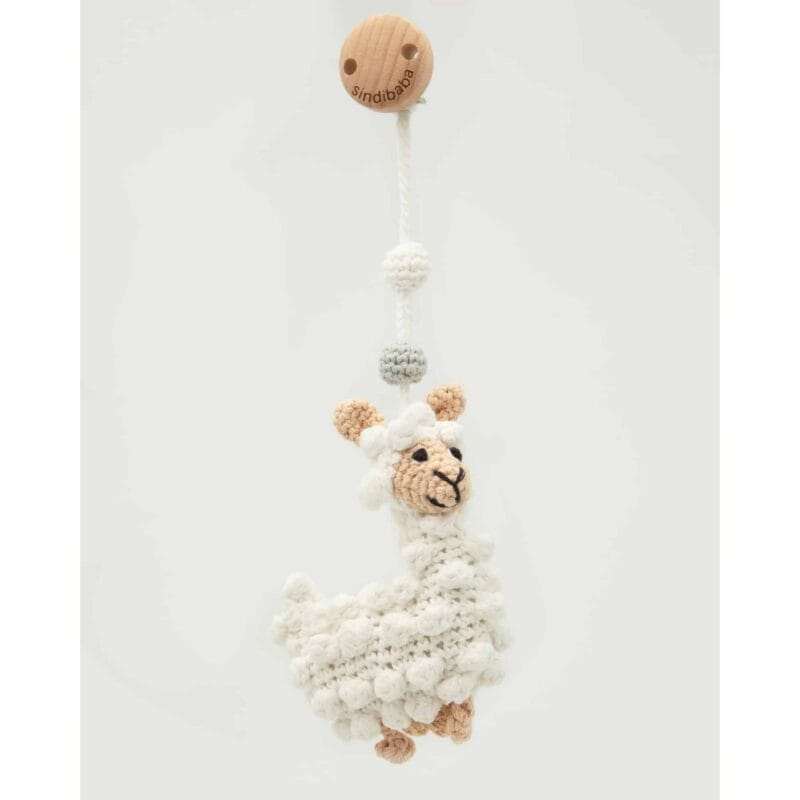 12487-Kinderwagenspielzeug-Lama-Bio- Kinderwagenspielzeug Lama Bio