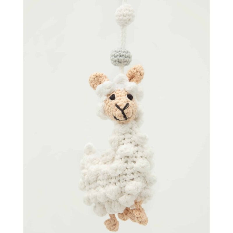 12487-Kinderwagenspielzeug-Lama-Bio-von-vorne Kinderwagenspielzeug Lama Bio - von vorne