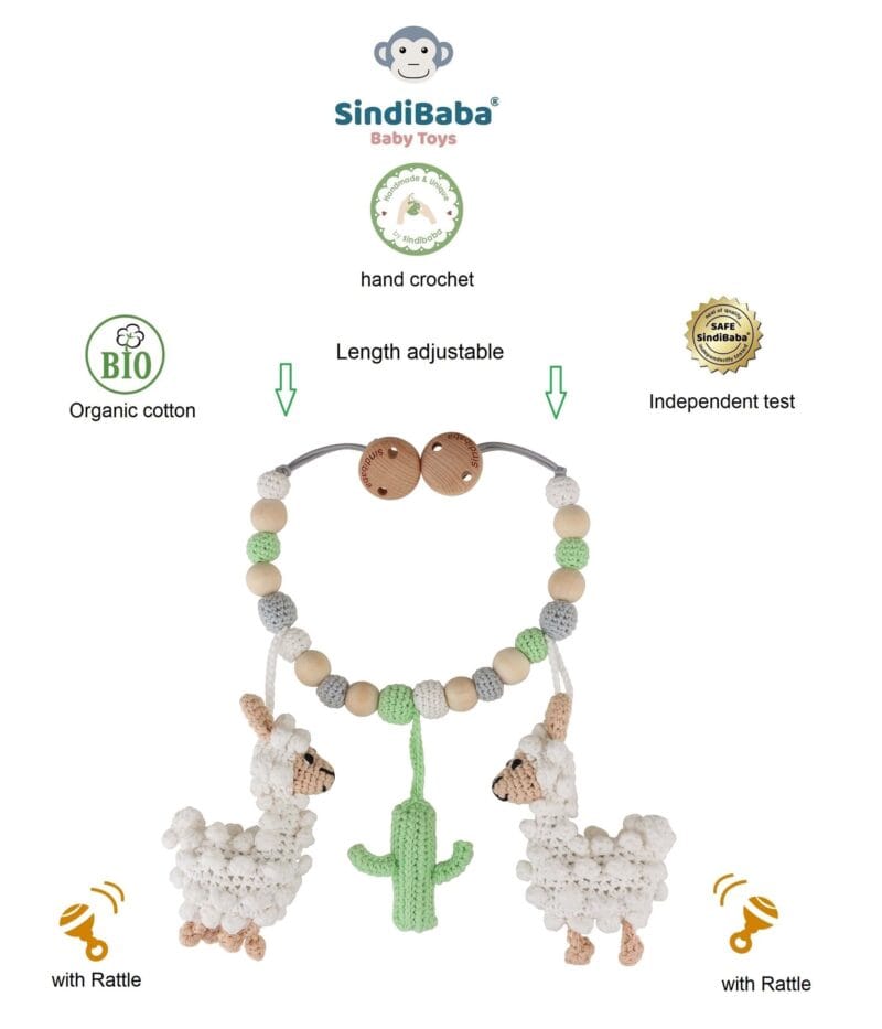 12489-Gehaekelte-Kinderwagenkette-Lama-LUKE-Bio-Infografik Gehäkelte Kinderwagenkette Lama LUKE Bio - Infografik