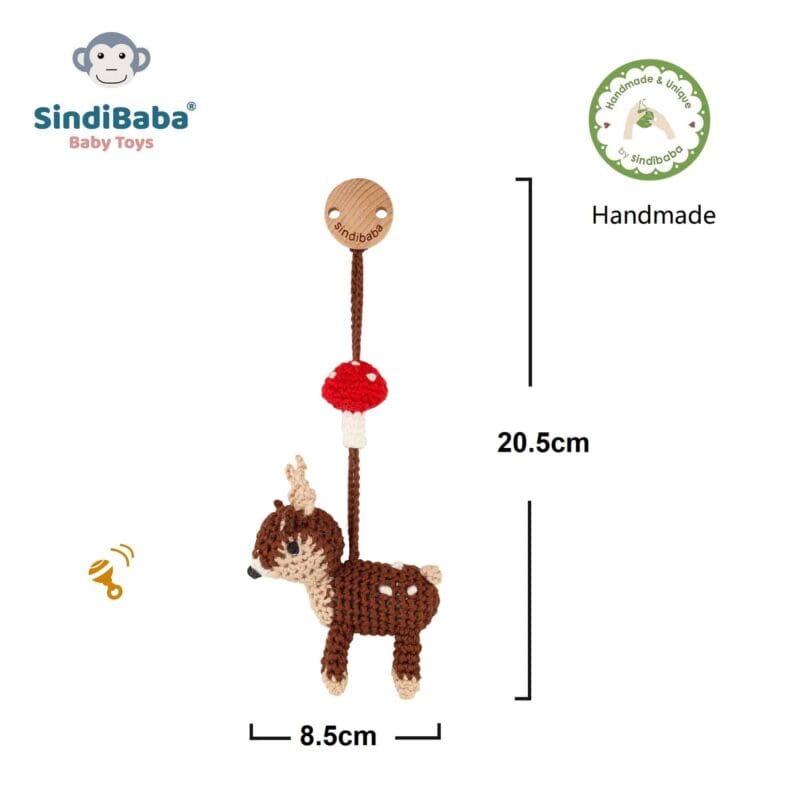 12497-Gehaekelter-Spielbogenanhaenger-Reh-AUDREY-Abmessungen Gehäkelter Spielbogenanhänger Reh AUDREY - Abmessungen