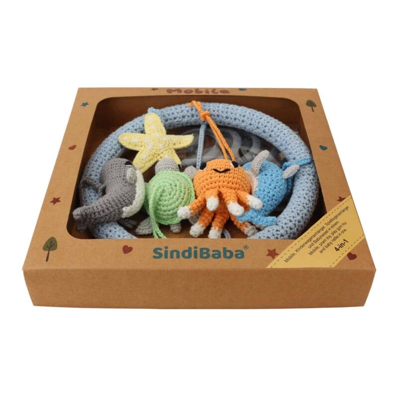 12529-Gehaekeltes-Baby-Mobile-MEERESTIERE-Verpackung Gehäkeltes Baby-Mobile MEERESTIERE - Verpackung