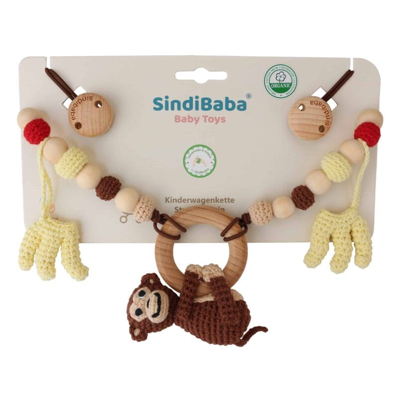 12532-4-in-1-Kinderwagenkette-Affe-CHARLIE-Verpackung 4-in-1 Kinderwagenkette Affe CHARLIE - Verpackung