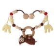 Gehäkelte Kinderwagenkette Affe CHARLIE (4-in-1) Bio