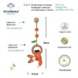 3in1 Hängespielzeug & Babyrassel Fuchs FRED (Bio) - Infografik