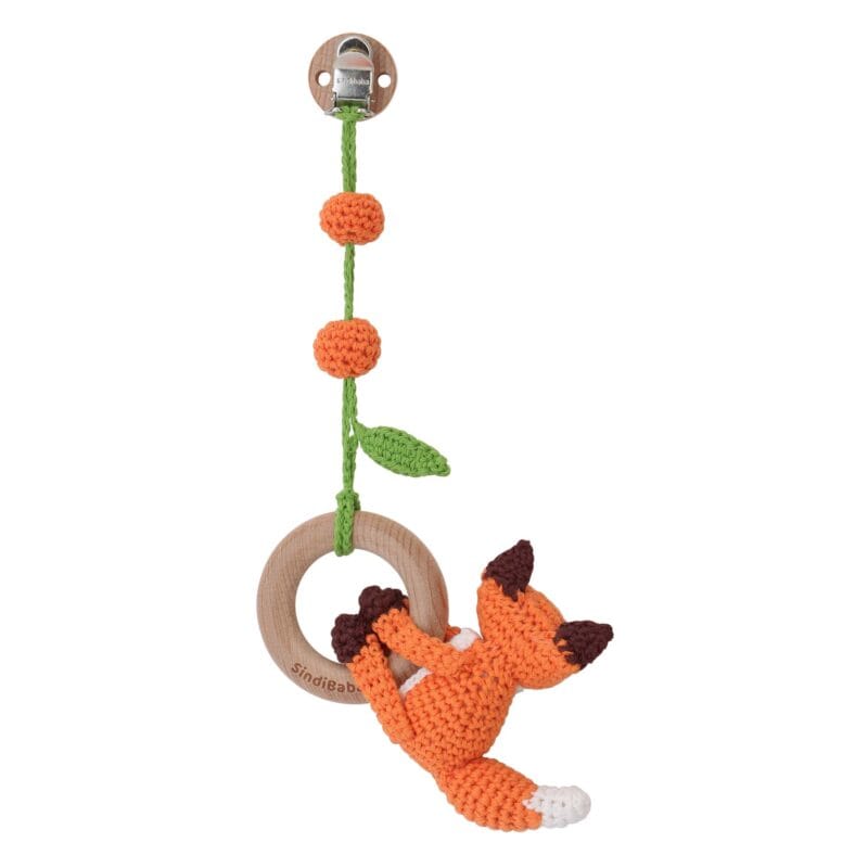 12545-3in1-Haengespielzeug-Babyrassel-Fuchs-FRED-Bio-hinten 3in1 Hängespielzeug & Babyrassel Fuchs FRED (Bio) - hinten