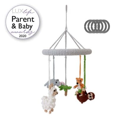 12549-Gehaekeltes-4in1-Baby-Mobile-SUeDAMERIKA-mit-2020-Awards-Logo-XL Gehäkeltes 4in1 Baby-Mobile SÜDAMERIKA - mit 2020 Awards-Logo XL