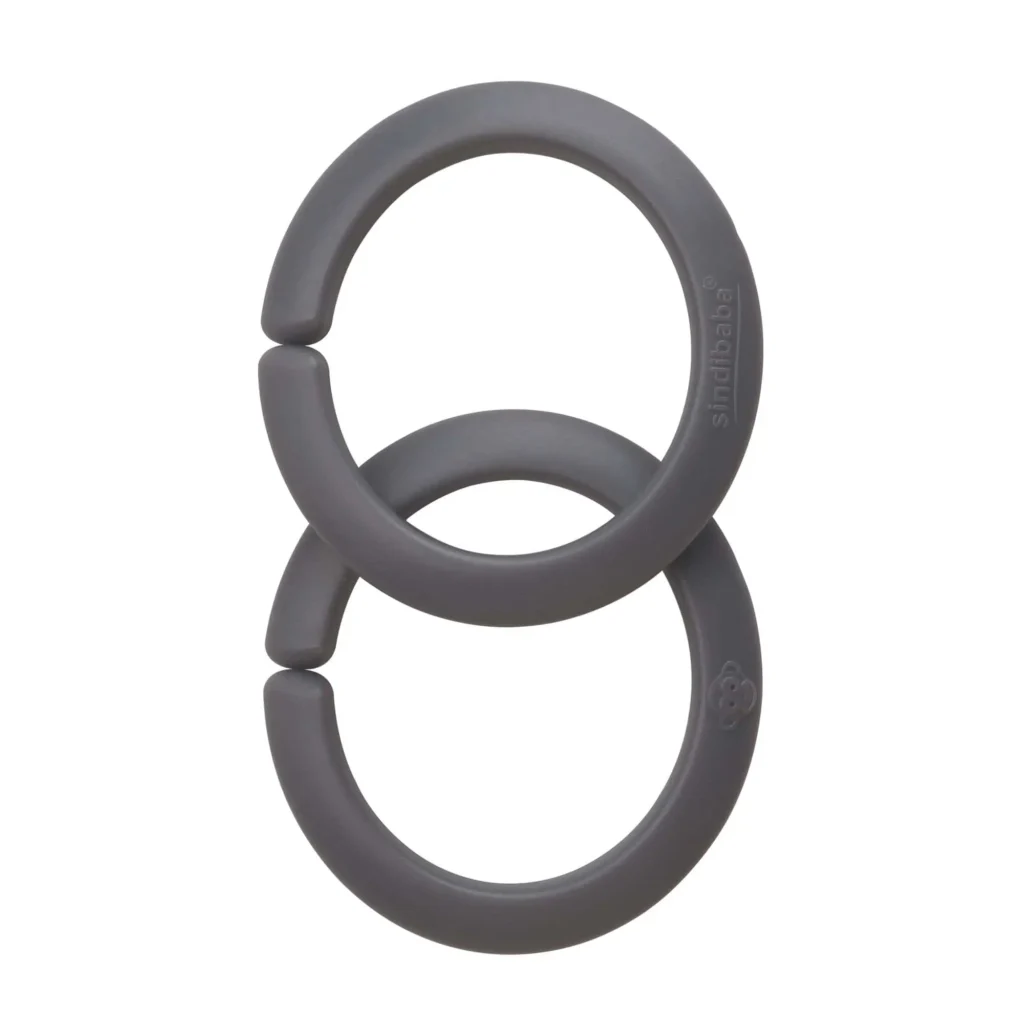 32029 – toy fastening rings in grey – set of 2