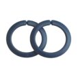 Spielzeug Befestigungsringe in Blau - 2er Set