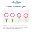 Infografik - Flex-Ringe in Rosa sind leicht zu befestigen