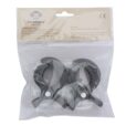 Spielzeug Befestigungsklammern in Grau - 2er Set - in Verpackung