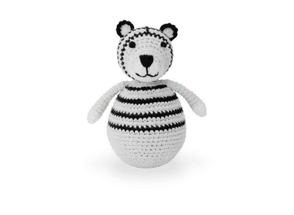 Stehaufmännchen mit Tiger-Motiv, repräsentativ für die Produktkategorie