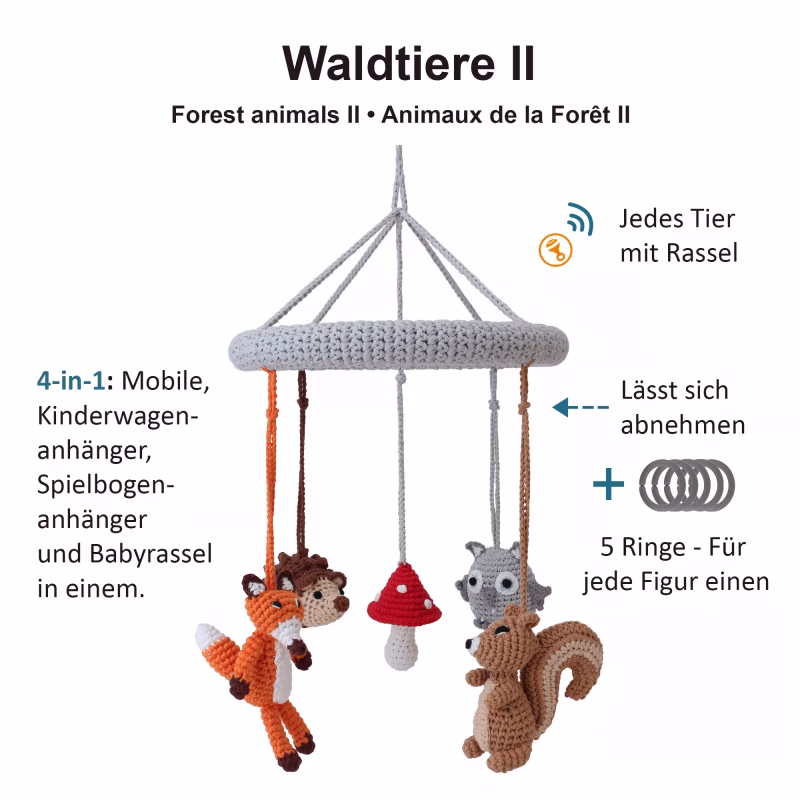 12542-baby-mobile-forest-animals-2-infographic-1 Infografik zum multifunktionalen 4-in-1 Baby-Mobile WALDTIERE II mit Maßen und Produktinformationen